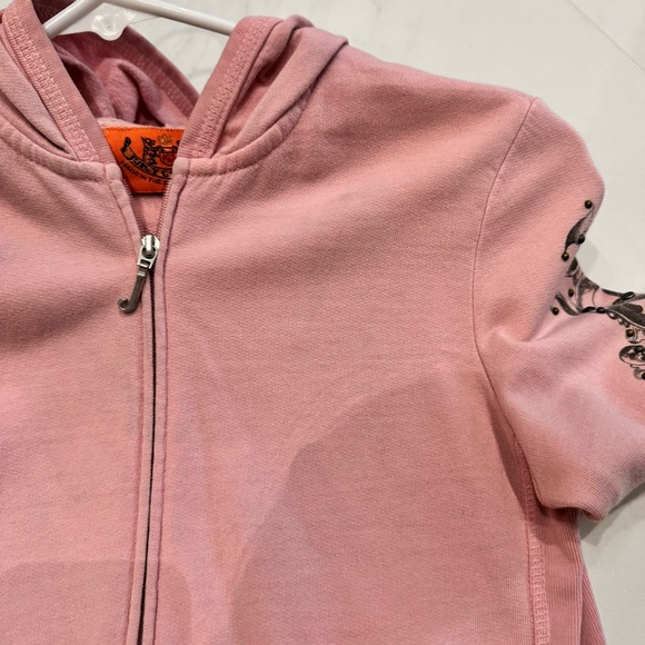 Light pink Juicy pink zip up hoodie with applique from 2005 - Picture 6 of 6